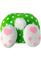 Plush Bunny Bottom Wreath Accent: Green - Michelle's aDOORable Creations - Wreath Enhancement