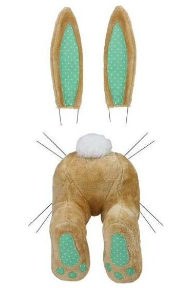 Shop For Plush Bunny Wreath Accent: Tan/Mint at Michelle's aDOORable Creations