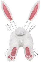 Plush Bunny Wreath Accent: White & Pink - Michelle's aDOORable Creations - Wreath Enhancement
