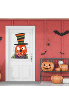 Pumpkin with Hat Screen Door Hanger - Michelle's aDOORable Creations - Door Hanger