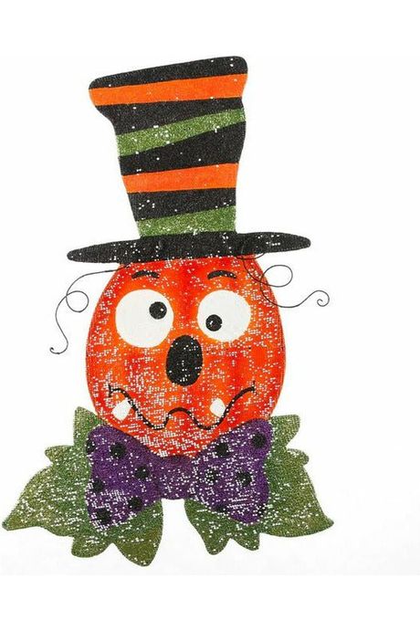 Shop For Pumpkin with Hat Screen Door Hanger at Michelle's aDOORable Creations