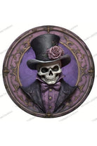 Shop For Purple Groom Skeleton 3D Sign - Wreath Enhancement