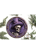 Purple Top Hat Skeleton 3D Sign - Wreath Enhancement - Michelle's aDOORable Creations - Signature Signs