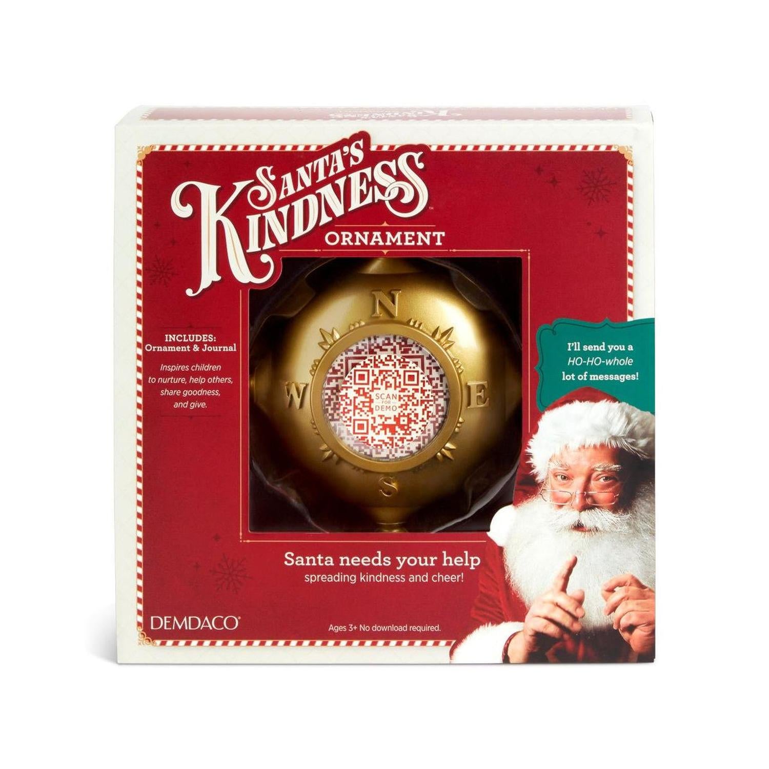 Santa’s Kindness Ornament & Journal