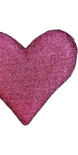 Shiny Pink Hanging Heart (Assorted Sizes) - Michelle's aDOORable Creations - Holiday Ornaments