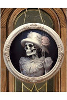 Skeleton Bride White 3D Sign - Wreath Enhancement - Michelle's aDOORable Creations - Signature Signs