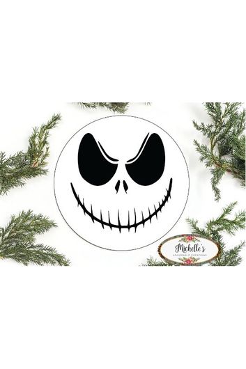 Shop For Skeleton Face Halloween Sign - Wreath Enhancement