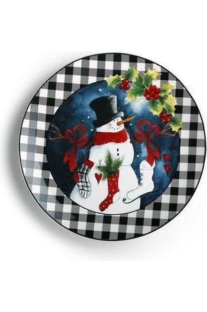 Shop For Snowman with Stockings Platter 2020170363