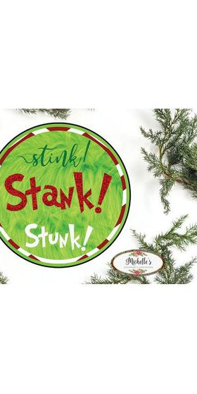 Stink Stank Stunk Christmas Sign - Wreath Enhancement - Michelle's aDOORable Creations - Signature Signs