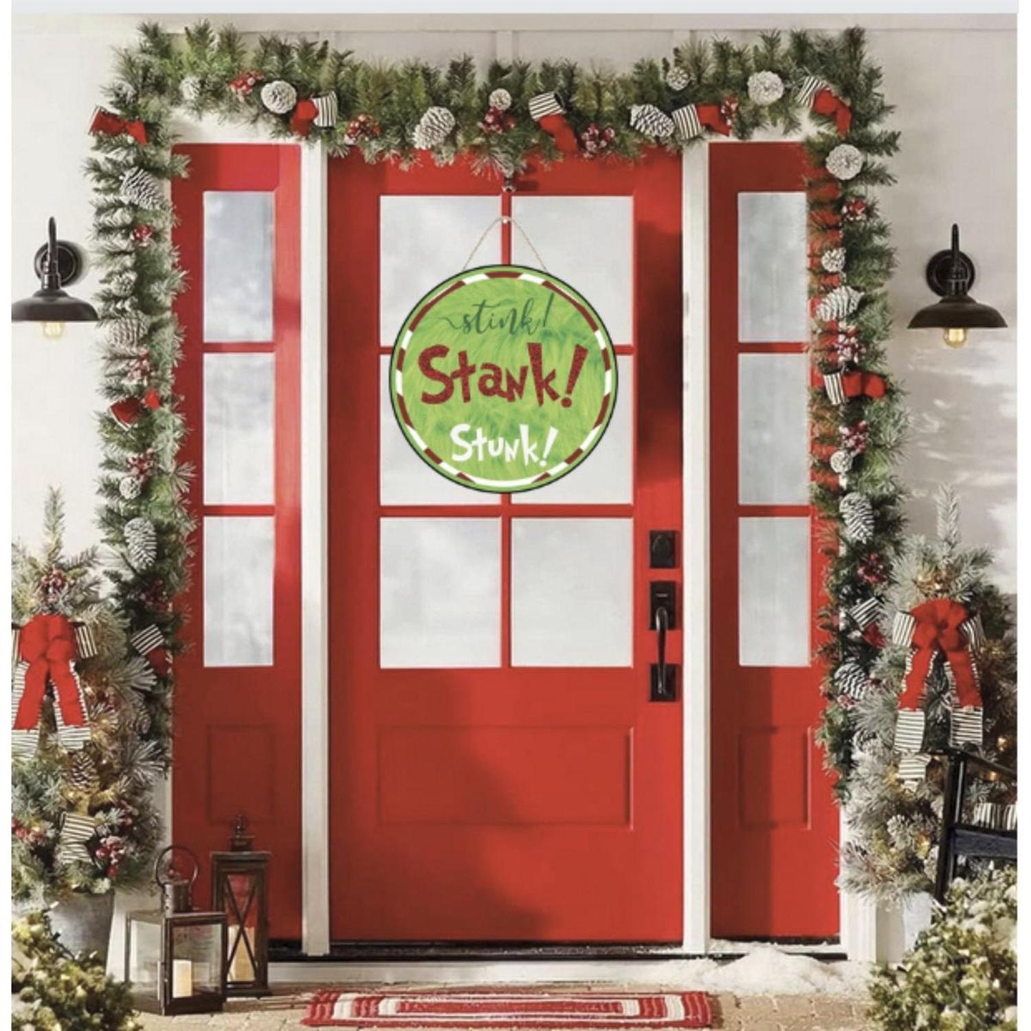 Stink Stank Stunk Christmas Sign