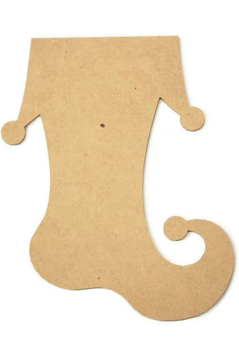Stocking Shaped Wood Cutout - Unfinished Wood - Michelle's aDOORable Creations - Unfinished Wood Cutouts