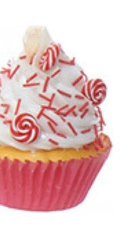 Sweet Cupcake With Candy Ornaments - Michelle's aDOORable Creations - Holiday Ornaments