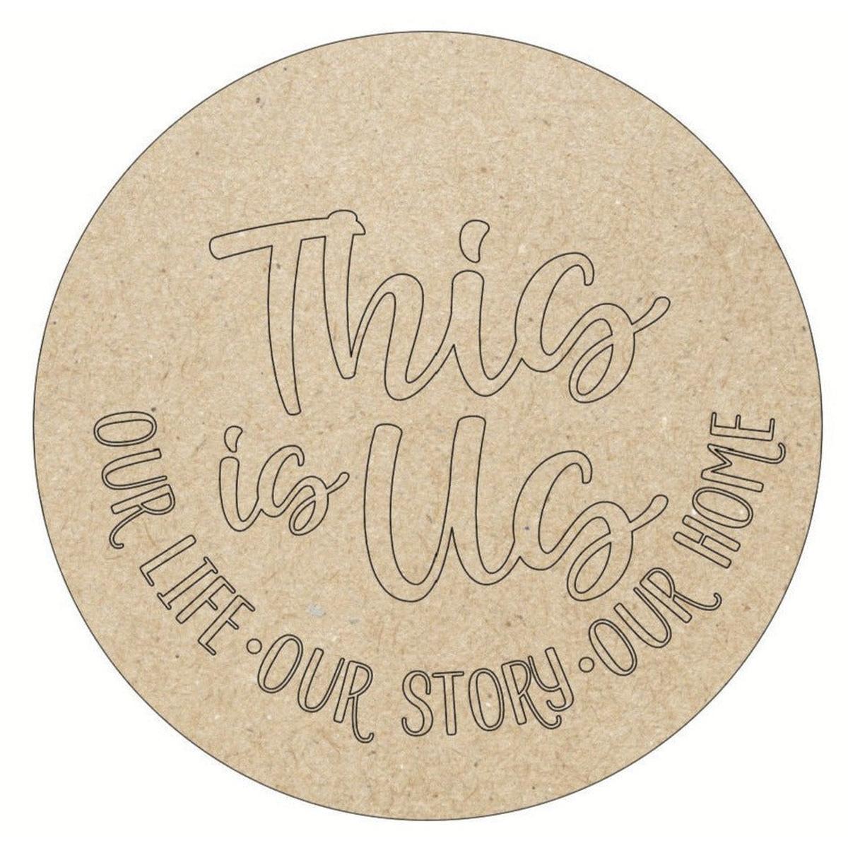 Shop For This is Us Unfinished Wood Blank Door Hanger at Michelle's aDOORable Creations