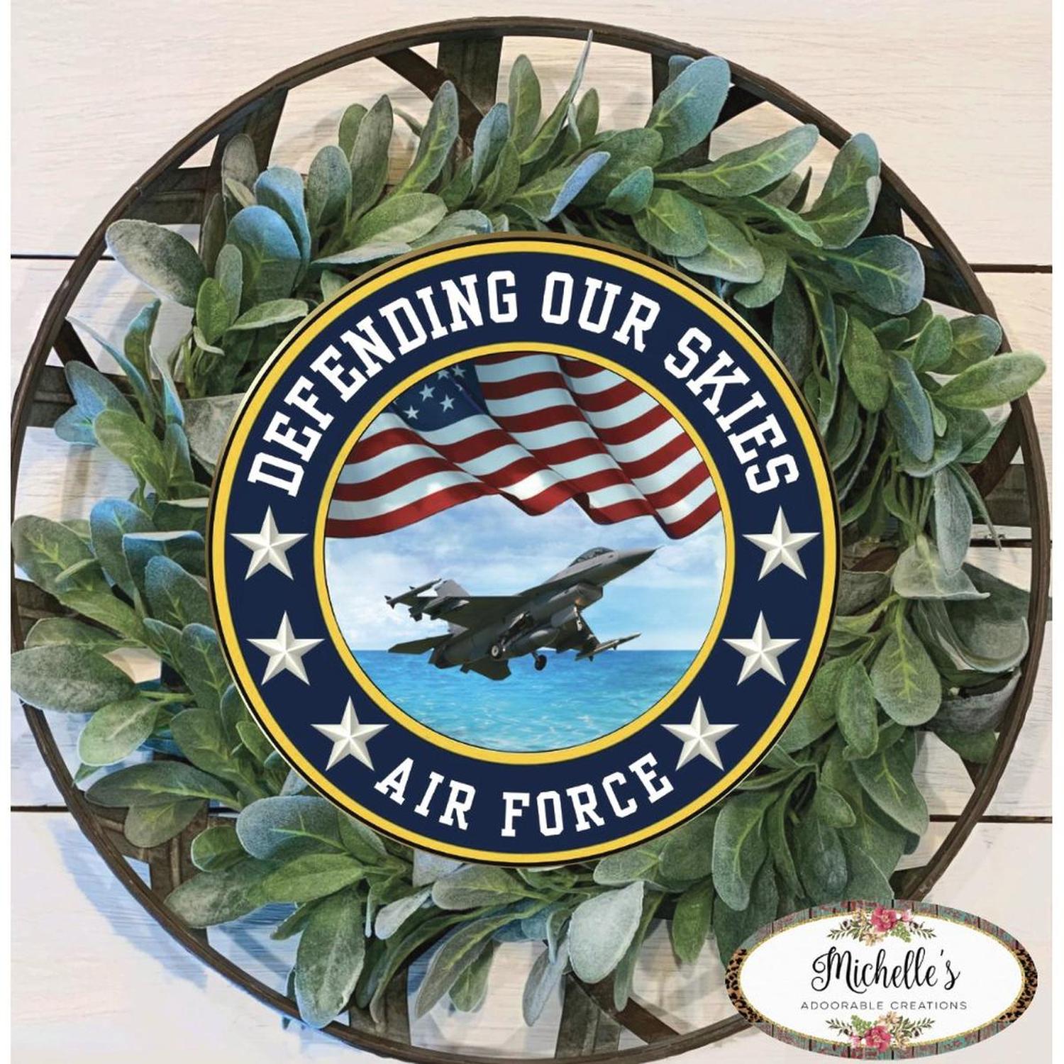 United States Air Force Round Sign
