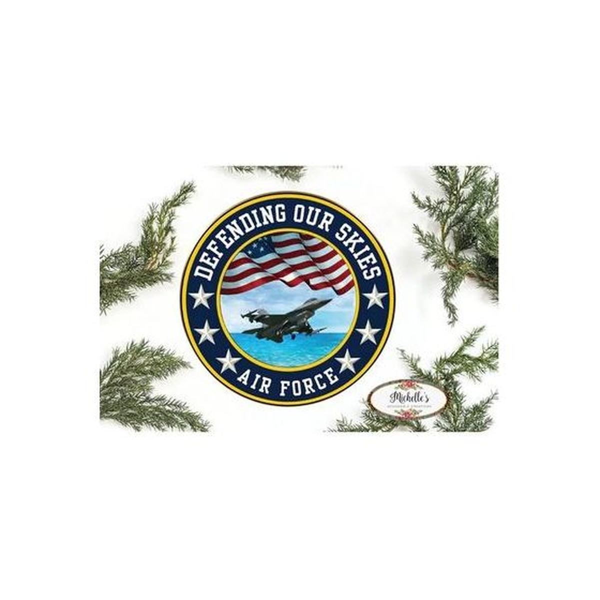 Shop For United States Air Force Round Sign at Michelle's aDOORable Creations