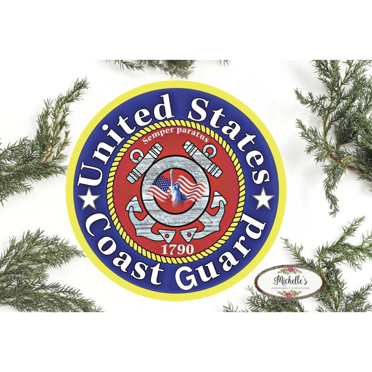 Shop For United States Coast Guard Support Sign at Michelle's aDOORable Creations