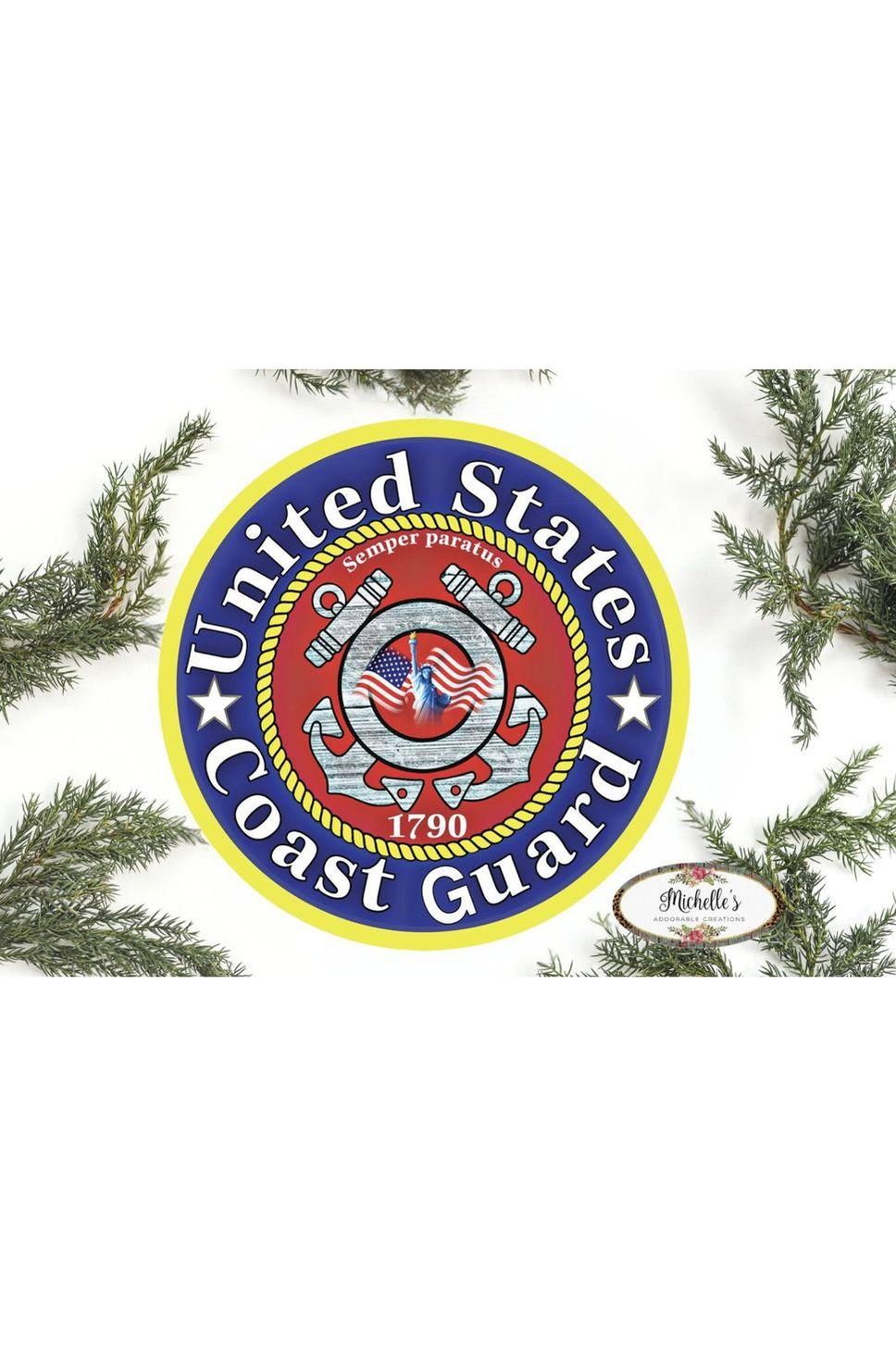 Shop For United States Coast Guard Support Sign at Michelle's aDOORable Creations