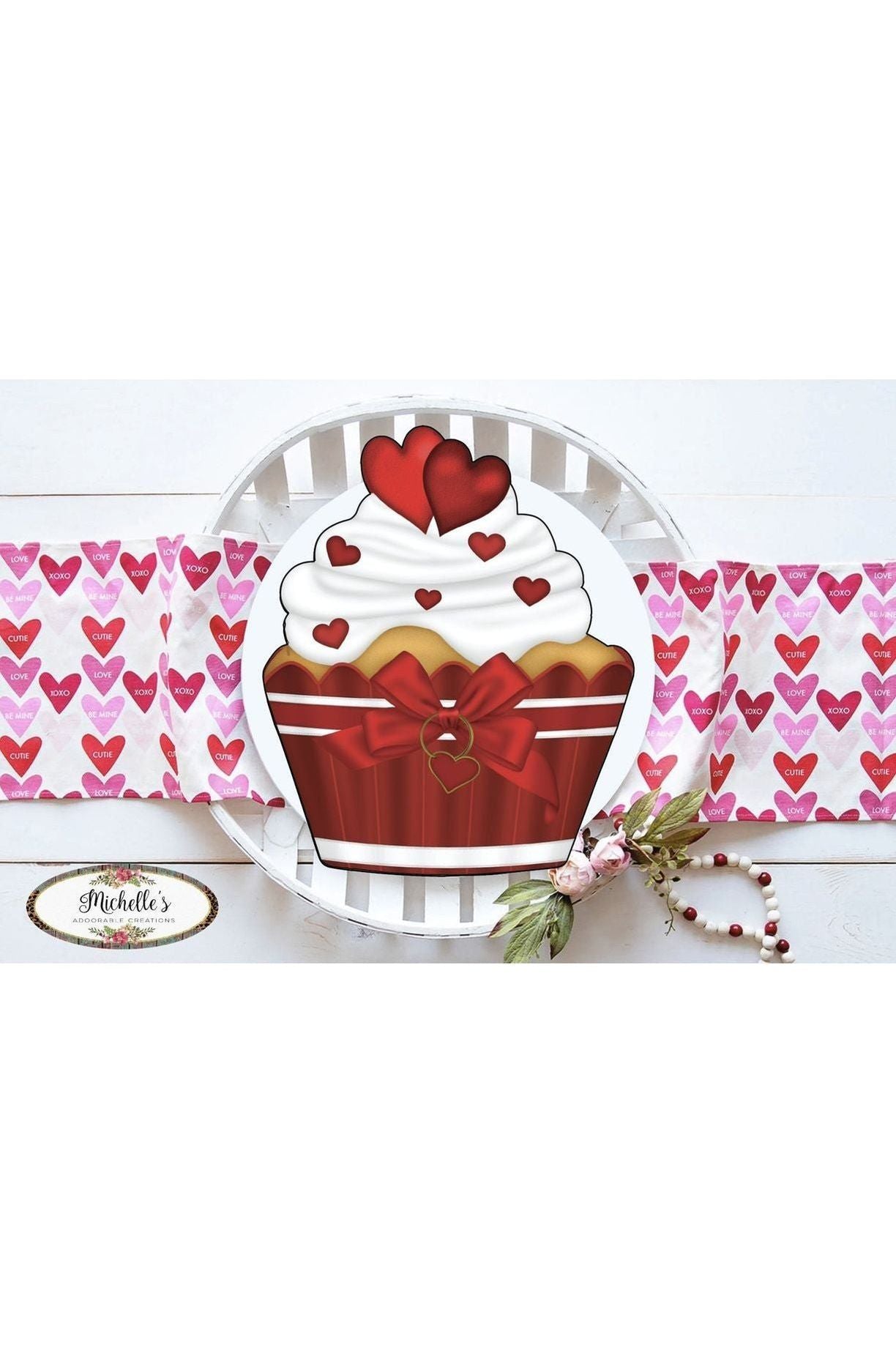 Shop For Valentine Sweet Cupcake Sign at Michelle's aDOORable Creations