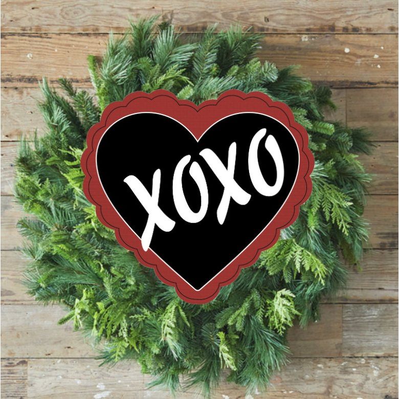 Shop For Valentine XoXo Heart Sign at Michelle's aDOORable Creations