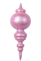 Shop For Vickerman 10" Matte Pink Finial Ornament (Set of 2) MT224579