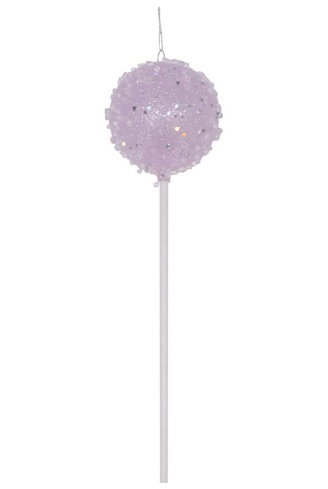 Shop For Vickerman 10" Purple Round Lollipop Ornament (Set of 3) MT222066