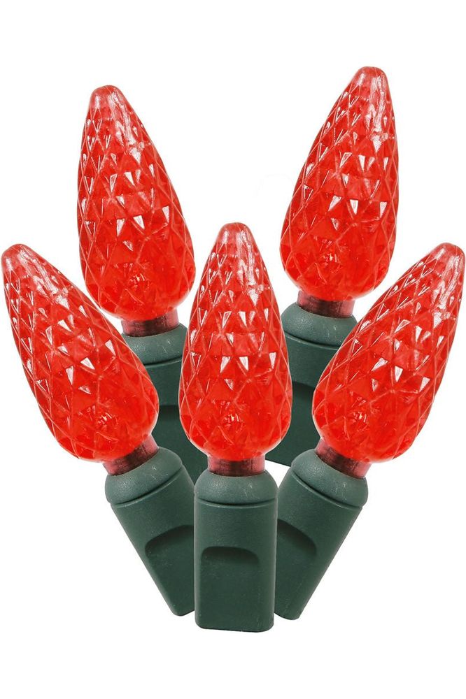 Shop For Vickerman 100 Red C6 LED Single Mode Christmas Lights at Michelle's aDOORable Creations