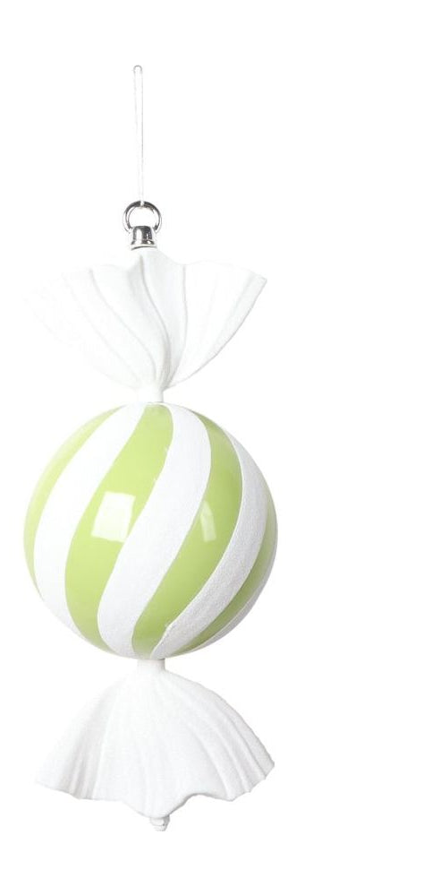 Vickerman 13" Lime Green Round Swirl Candy - Michelle's aDOORable Creations - Holiday Ornaments