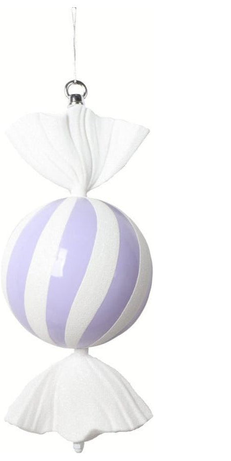 Vickerman 13" Pastel Lavender Round Swirl Candy - Michelle's aDOORable Creations - Holiday Ornaments
