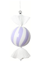 Vickerman 13" Pastel Lavender Round Swirl Candy - Michelle's aDOORable Creations - Holiday Ornaments