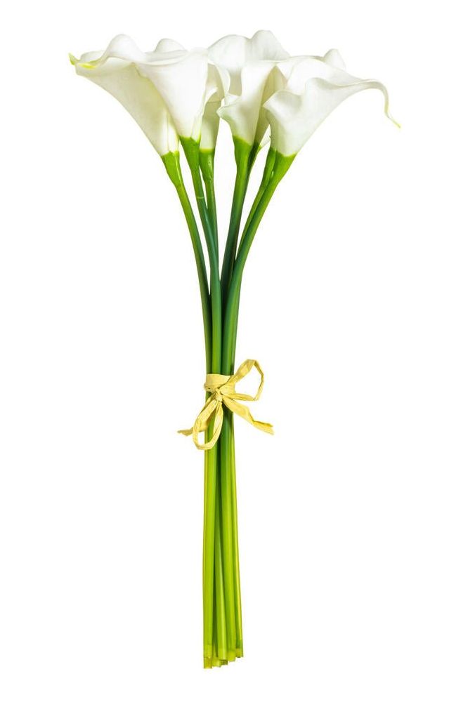 Vickerman 14'' Contemporary Fabric Artificial Calla Lily Bundle: White - Michelle's aDOORable Creations - Sprays and Picks