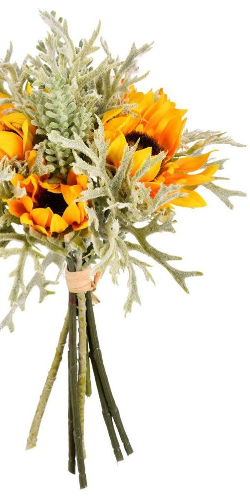 Vickerman 14" Succulent Sunflower Succulent Bouquet - Michelle's aDOORable Creations - Sprays and Picks