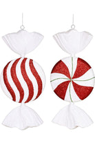 Vickerman 18" Peppermint Candy (2 Assorted) - Michelle's aDOORable Creations - Holiday Ornaments