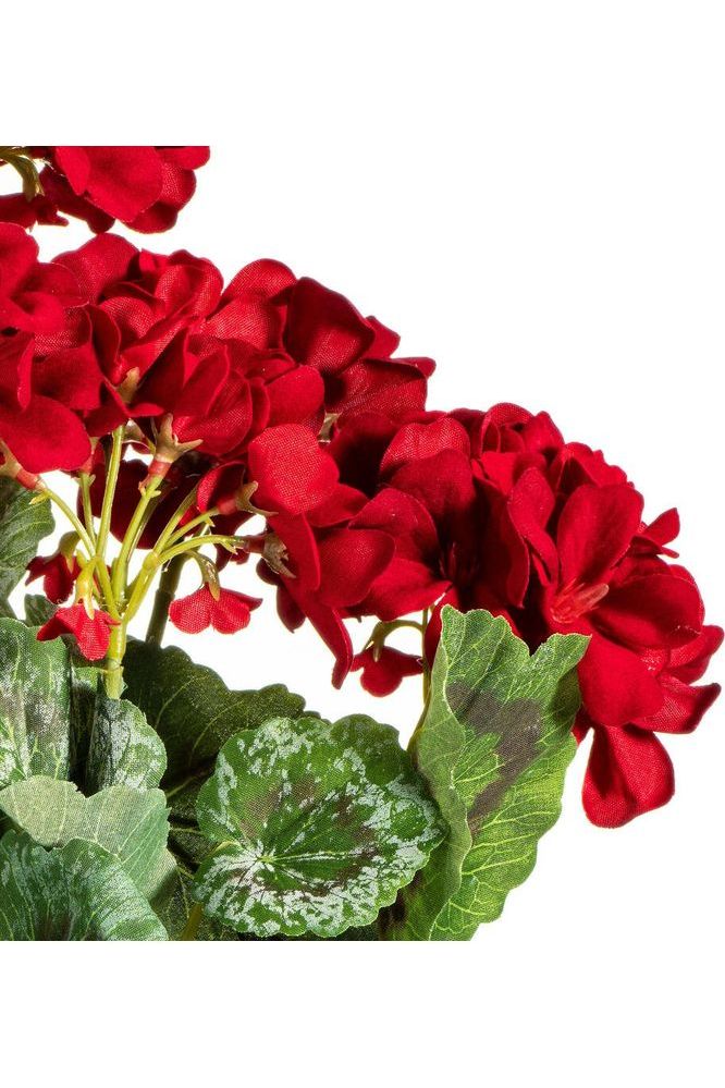 Shop For Vickerman 19.5" Artificial Red Geranium Bush at Michelle's aDOORable Creations