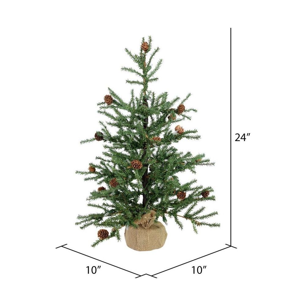 Shop For Vickerman 24" Carmel Pine Tabletop Christmas Tree, Unlit at Michelle's aDOORable Creations