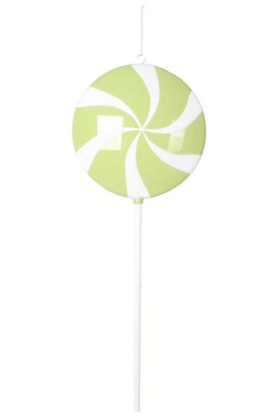 Vickerman 26" Flat Round Lollipop On Stick: Lime Green - Michelle's aDOORable Creations - Holiday Ornaments