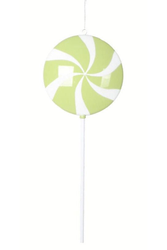 Shop For Vickerman 26" Flat Round Lollipop On Stick: Lime Green MT226973