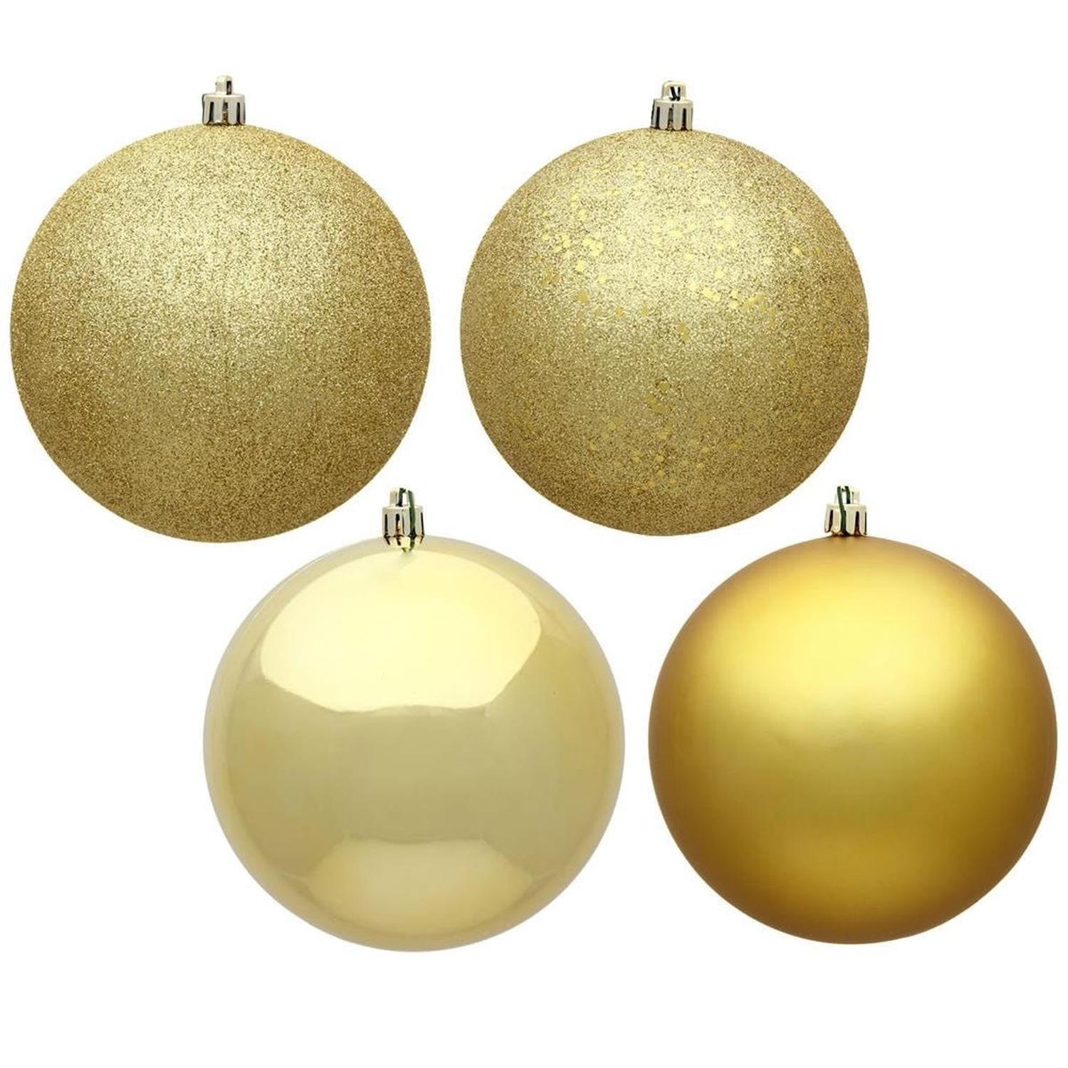 Shop For Gold 4 - Finish Ball Ornament Assortment (Set of 20) at Michelle's aDOORable Creations