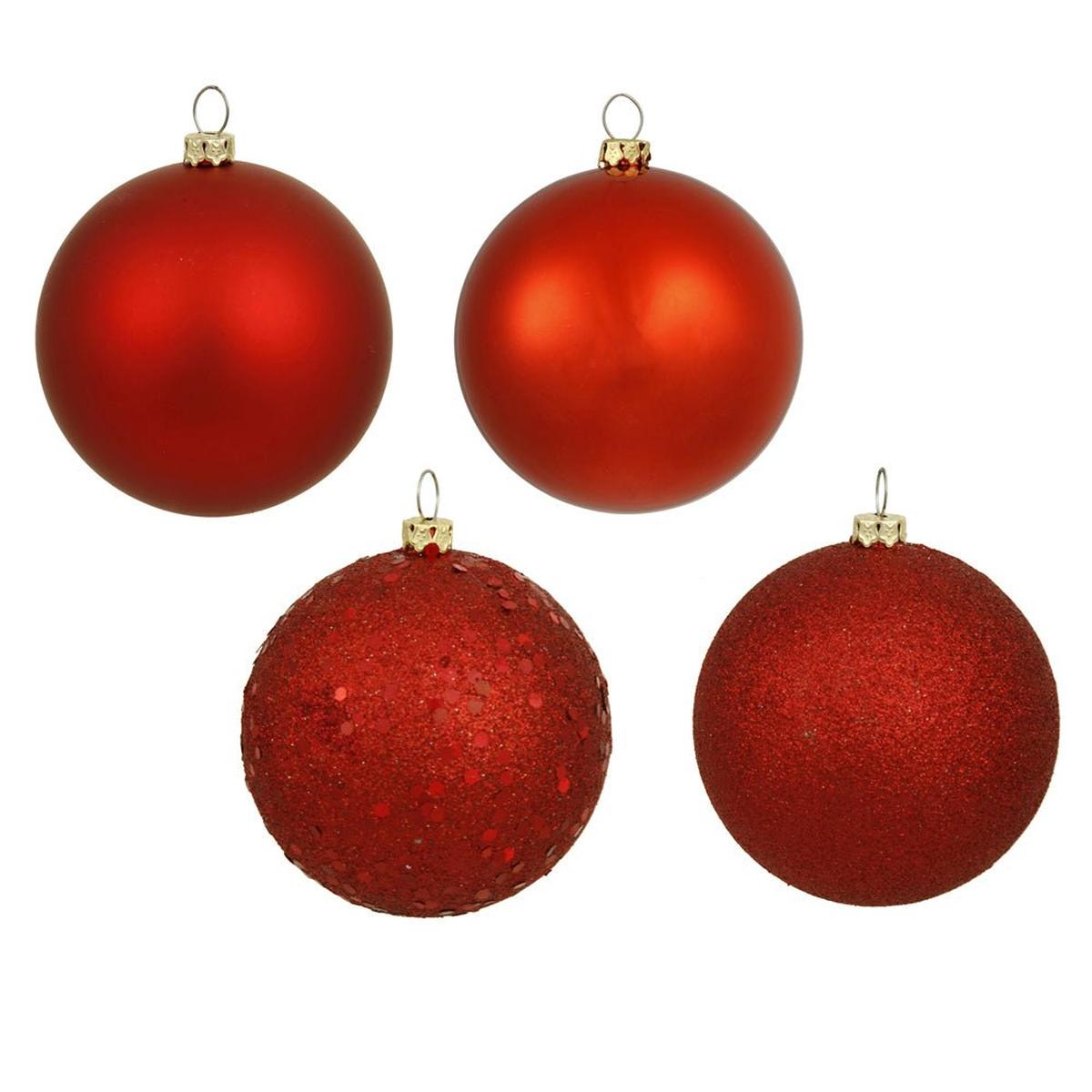 Shop For Red Christmas Ball Ornament Assortment (Set of 20) at Michelle's aDOORable Creations