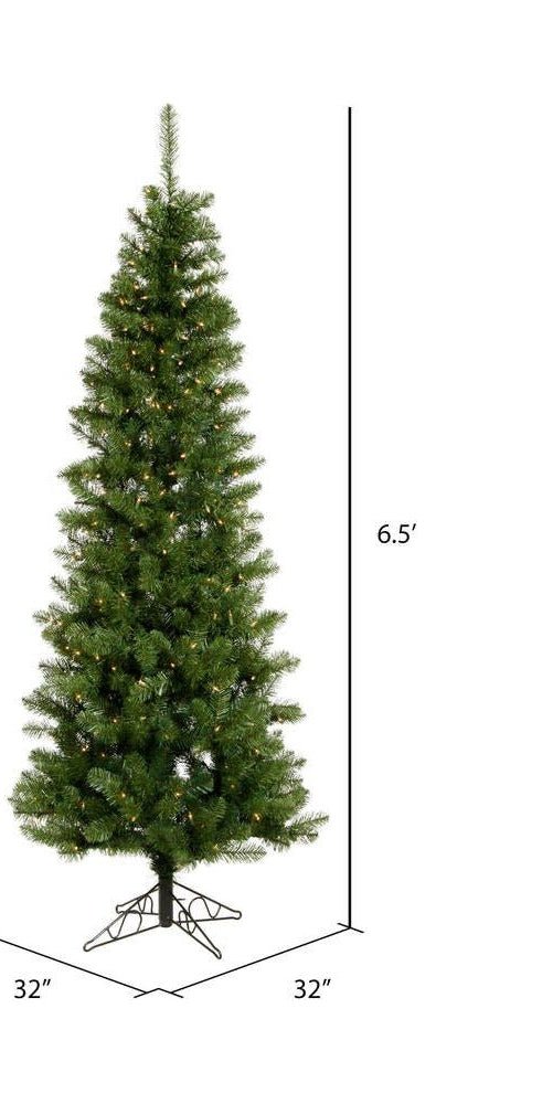 Vickerman 32" Salem Pencil Pine Tree with Dura Light 250C - Michelle's aDOORable Creations - Christmas Tree