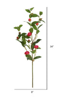 Vickerman 34'' Artificial Red Tea Rose Spray - Michelle's aDOORable Creations - Sprays and Picks