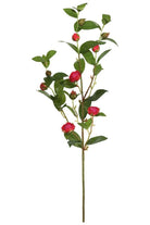 Vickerman 34'' Artificial Red Tea Rose Spray - Michelle's aDOORable Creations - Sprays and Picks