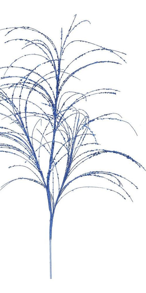 Vickerman 34" Glitter Grass Artificial Christmas Spray: Blue (Bag of 6) - Michelle's aDOORable Creations - Sprays and Picks