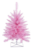 Shop For Vickerman 36" Plastic Fir Unlit Artificial Christmas Tree in Pink K163730