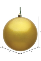 Shop For Vickerman 4" Gold Candy Ball Christmas Tree Ornament (6 pack) N591008DCV