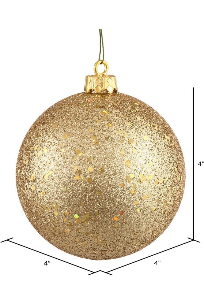 Shop For Vickerman 4" Gold Sequin Ball Christmas Tree Ornament (6 pack) N591008DQ