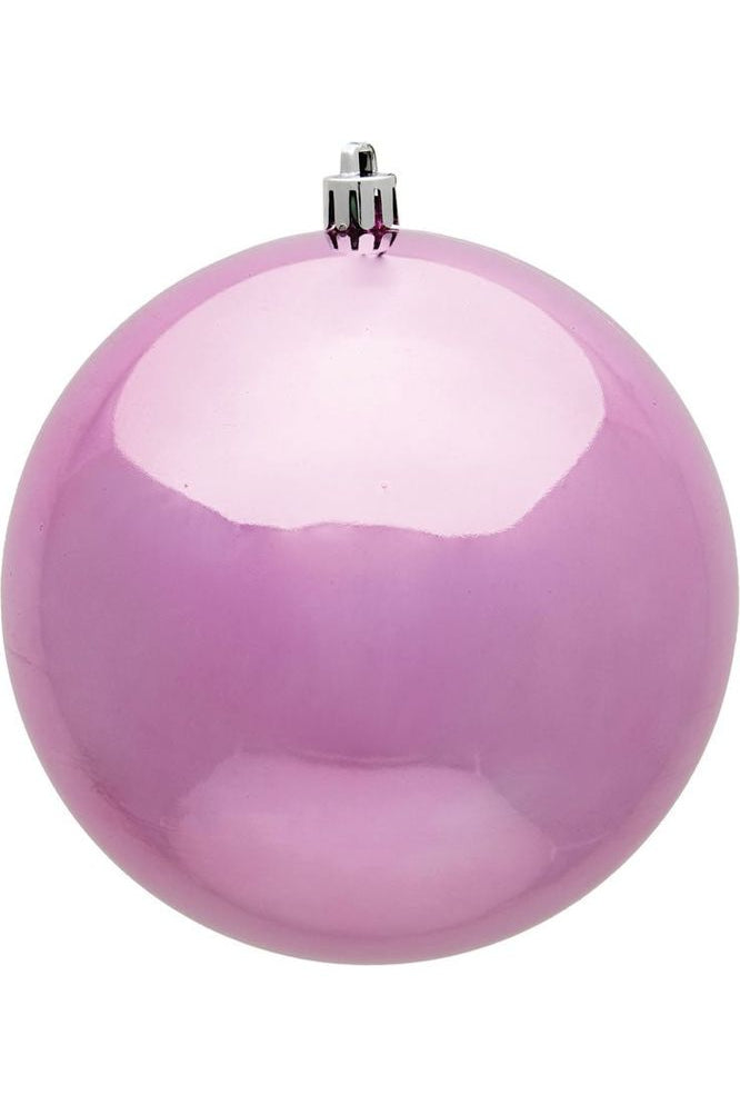 Vickerman 4" Pink Shiny Ball Christmas Tree Ornament (6 pack) - Michelle's aDOORable Creations - Holiday Ornaments