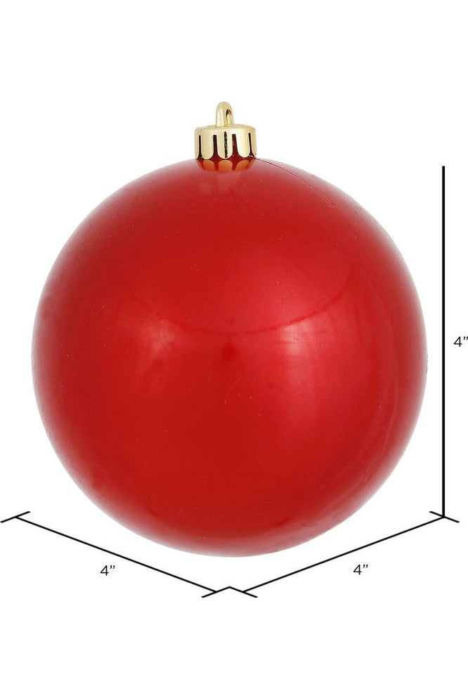 Vickerman 4" Red Candy Ball Christmas Tree Ornament (6 pack) - Michelle's aDOORable Creations - Holiday Ornaments