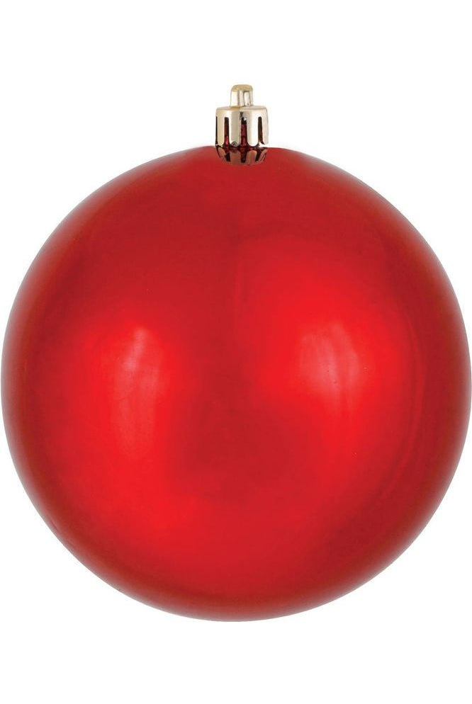 Shop For Vickerman 4" Red Shiny Ball Christmas Tree Ornament (6 pack) N591003DSV