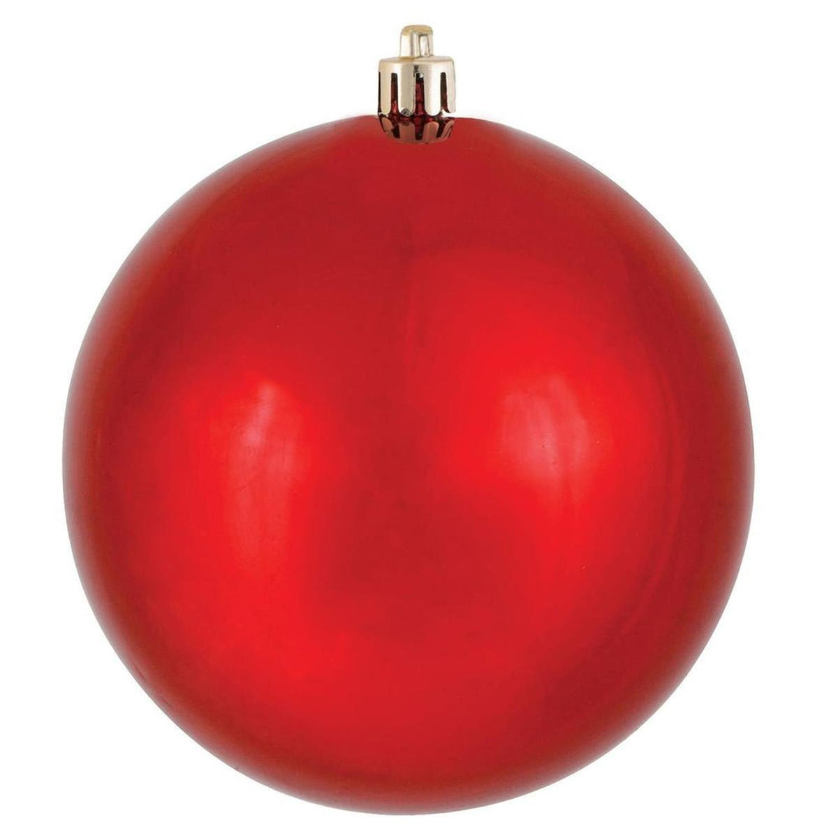Red Shiny Ball Christmas Ornament (6 pack)