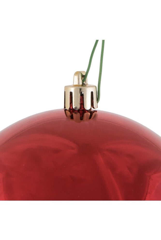 Shop For Vickerman 4" Red Shiny Ball Christmas Tree Ornament (6 pack) N591003DSV